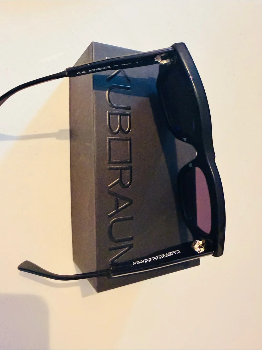Kuboraum Mens Black Sunglasses -  Gloss Black Frame